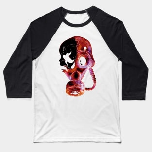 Tattoo Style - Rusty Skull - Negative color Baseball T-Shirt